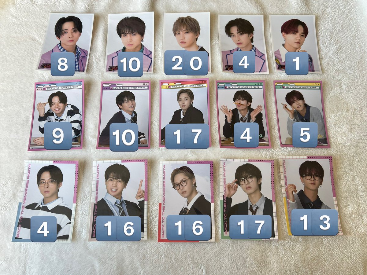g5wyr's tweet photo. BACK TO THE MEMORIES PART4
BTTM4 交換
BIG アクリルスタンド　アクスタ
ブロマイド　キーホルダー
FANTASTICS ファンタ

【譲】
澤本夏輝
瀬口黎弥
堀夏喜
木村慧人
中島颯太

【求】
会場限定、八木勇征(同種、トラキン、過去物)
買取(希望額+送料)

交換可能な方はリプかDMまでお願い致します。 https://t.co/CiDdiC9U9x