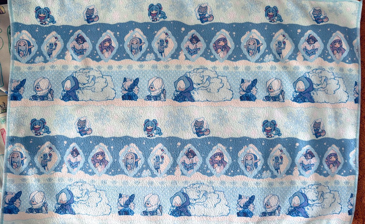 一級執行者の四季のタオルを作った🥰