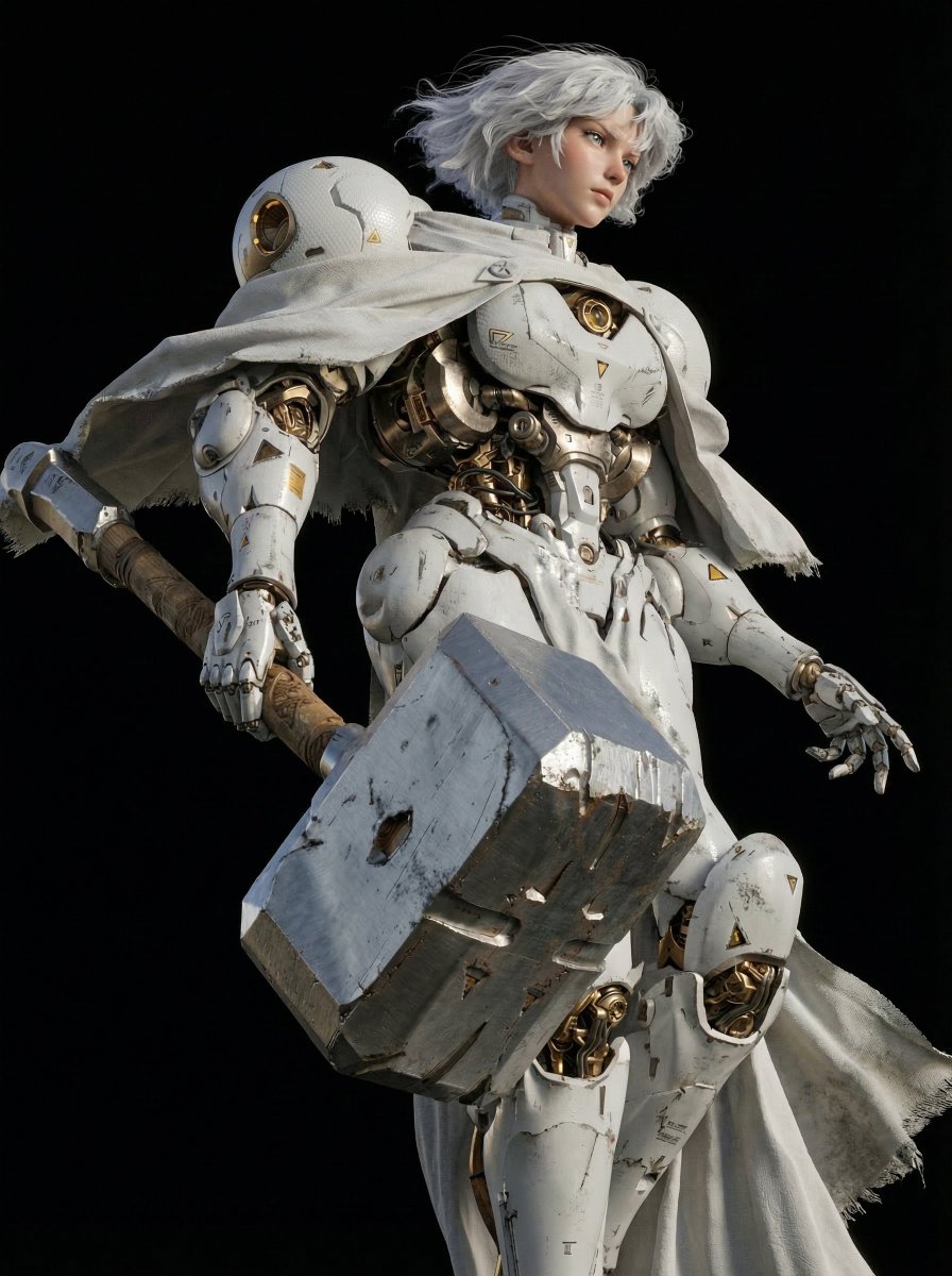 Cyborg hammer key art