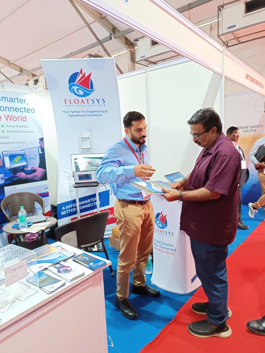 float_sys2025's tweet photo. Day 2 at IBMS 2026

Great interactions and meaningful discussions with industry professionals on marine engineering, shipbuilding, and offshore solutions.

#IBMS2026 #MaritimeIndustry #Shipbuilding #MarineEngineering #Networking #FloatSys https://t.co/cYocMwIwTY