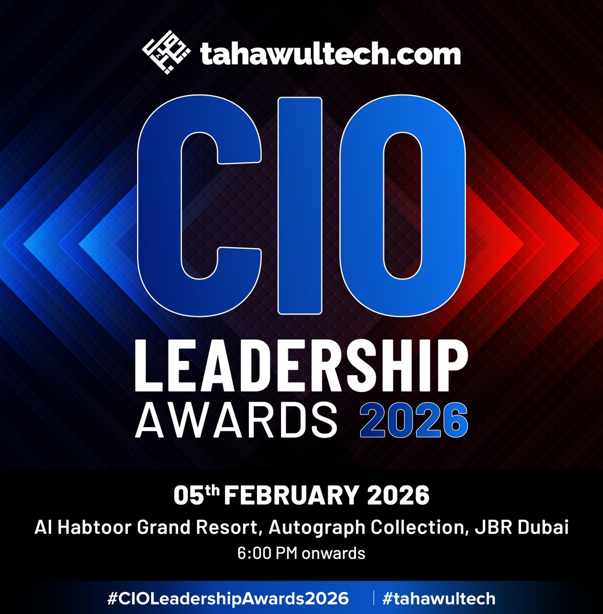 tahawultech's tweet photo. CPI Media and tahawultech are proud to host the CIO Leadership Awards 2026. We aim to celebrate the thought-leaders who are constantly striving for new innovative practices.
Learn more about this upcoming event below. 
https://t.co/8j1N2xIEyU
#CIOLeadershipAwards2026 #tahawultech https://t.co/8EFqFfeGkk