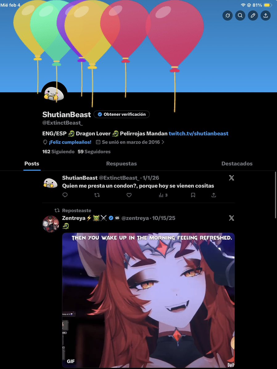 ExtinctBeast_'s tweet image. Globitos ignoren los twits obviamente 2223 añitos la criaturita