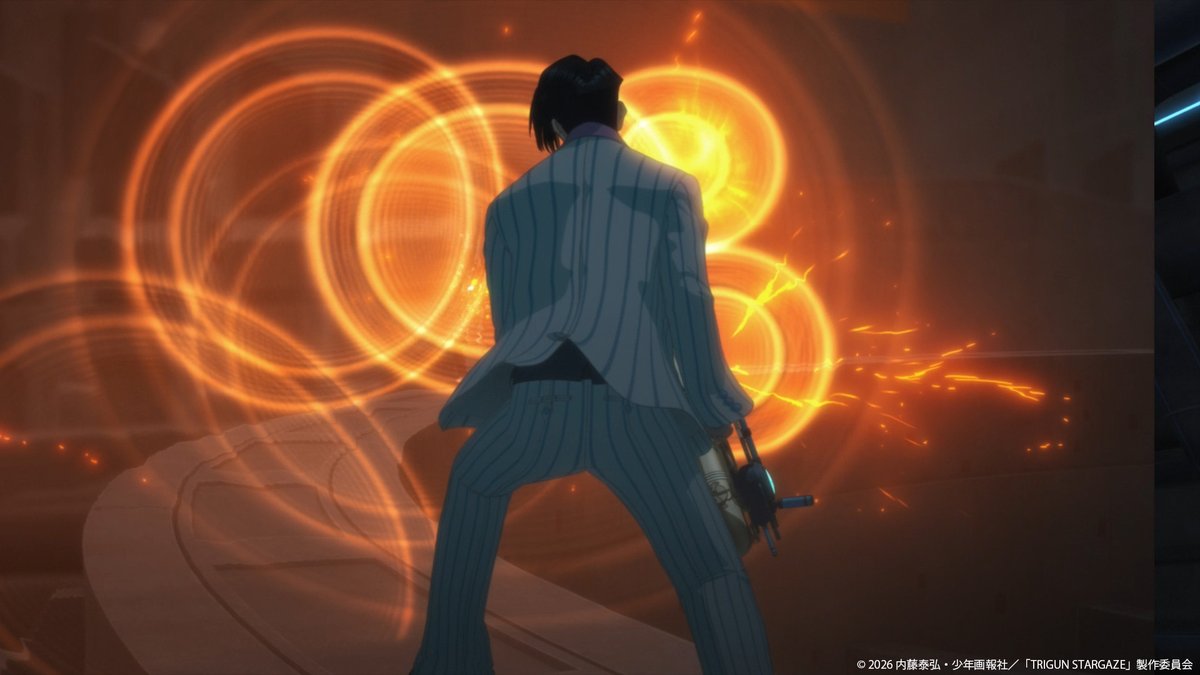 ◥◣明日 2/7 (土) 23:00~最新話放送◢◤

『 #TRIGUN STARGAZE』第5話 
あらすじ・先行カット公開！

「What a Wonderful World」

▼あらすじはこちらから
trigun-anime.com/episodes/

＃トライガン