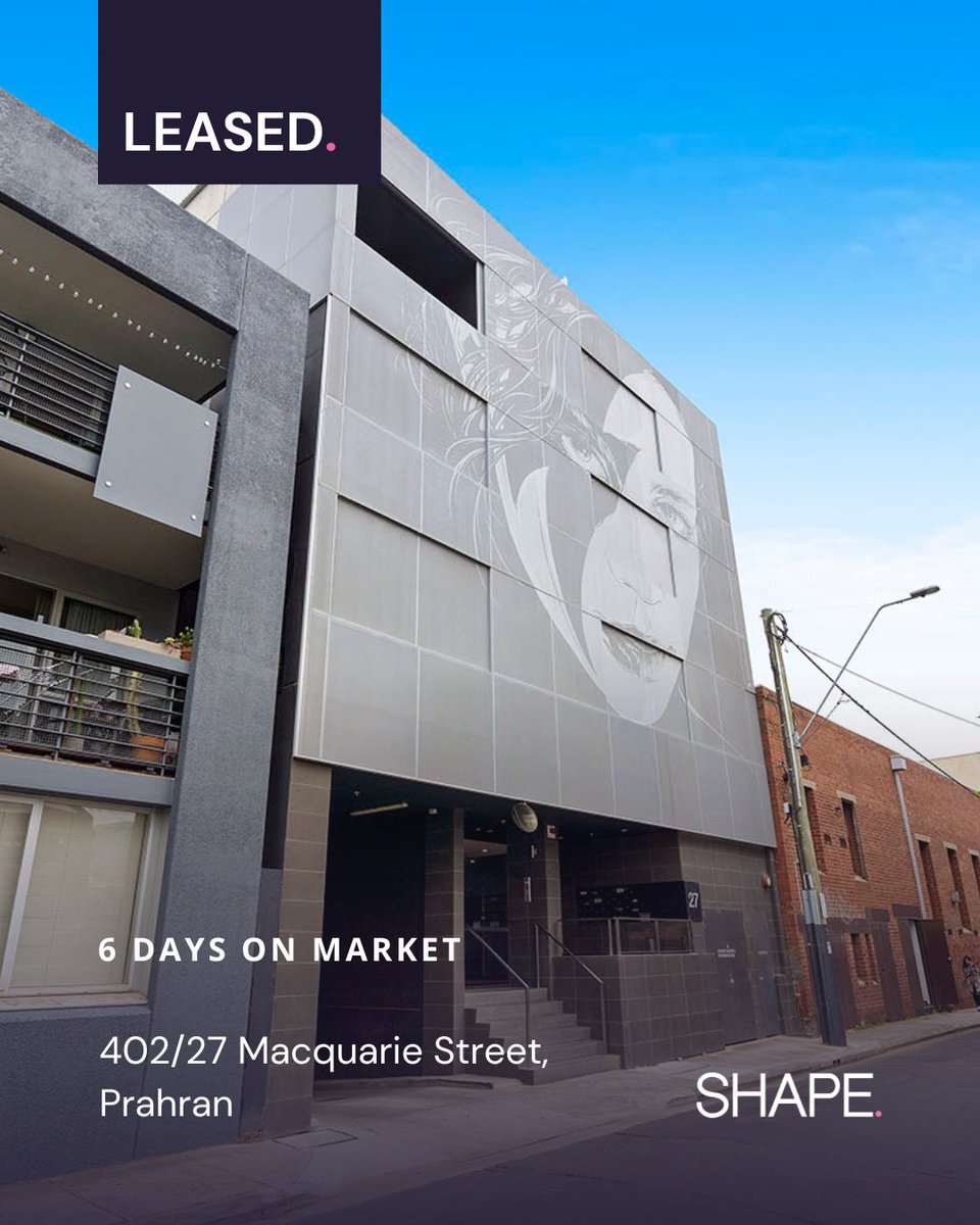 LEASED | ‘Tatu’ - Superb style and urban sophistication.
 
 📍402/27 Macquarie Street, Prahran
 🛏️1 | 🛁 1 | 🚘 1
$535 per week
 
For more info, tap the link below.
bit.ly/4a82JAw