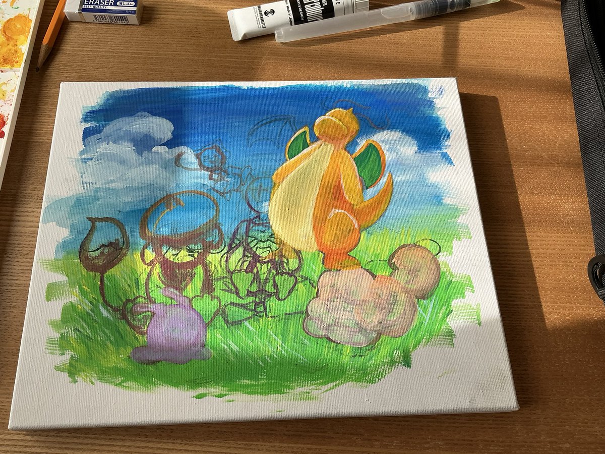 Aripxdg's tweet photo. 3年前に描いた下書き、大きさとかのバランス悪すぎて塗りにくい
心折れそう https://t.co/2oAp0AkKzv
