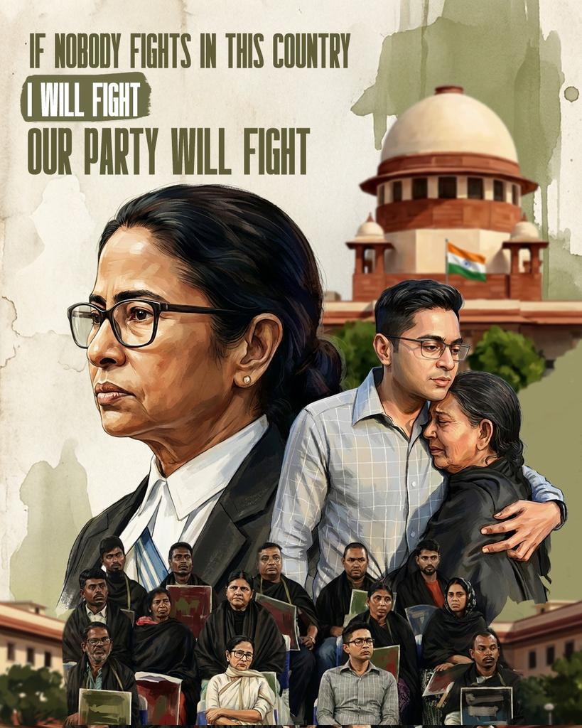 aitcapurba's tweet photo. When democracy is under attack,
Didi stands up for Bengal.

Today’s fight is for the people.

Today’s fight is for the right to vote.

#DidiAtSupremeCourt https://t.co/1JHPzG5iGD