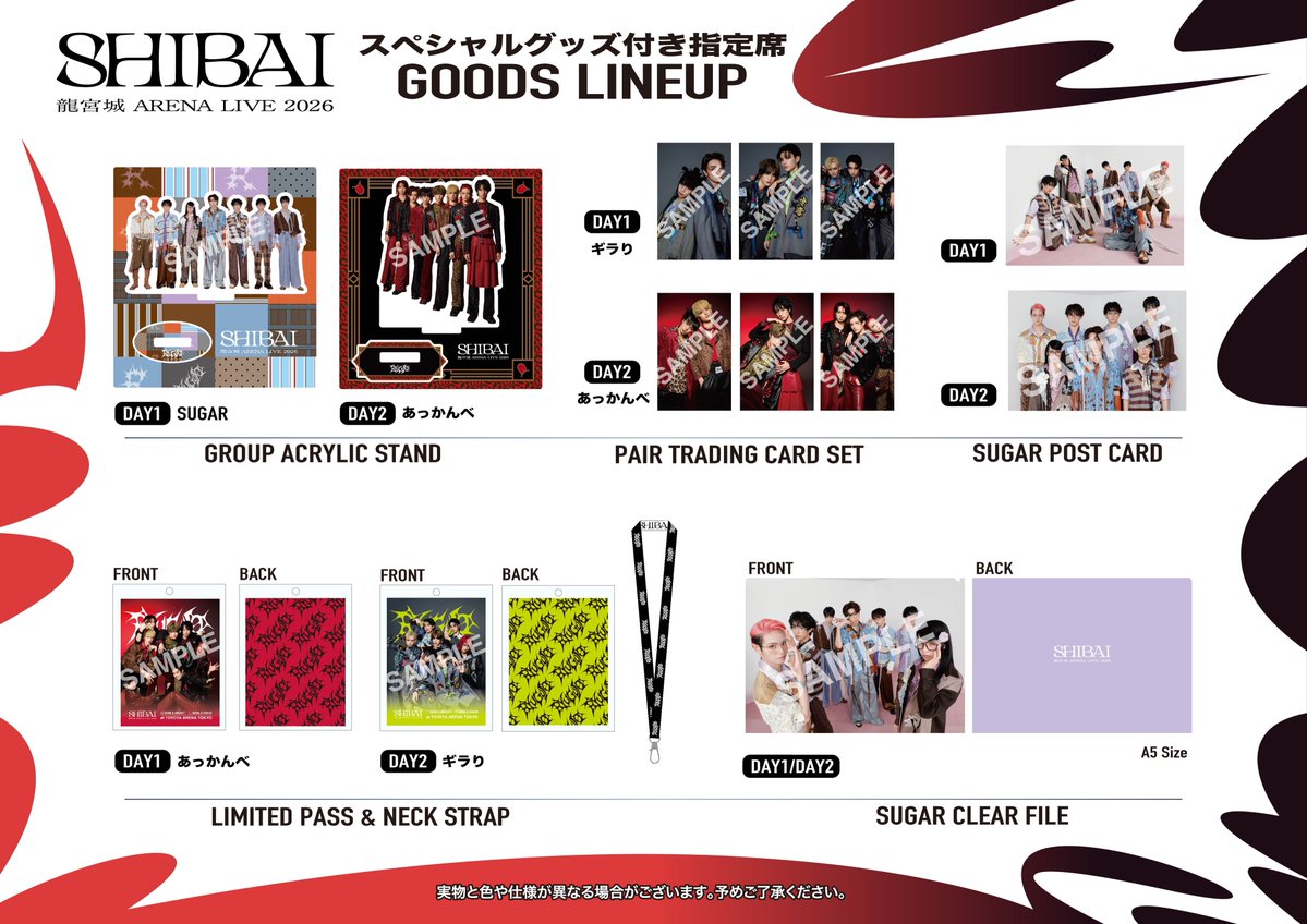 ◤龍宮城 ARENA LIVE 2026 -SHIBAI- スペシャルグッズ付 指定席 GOODS