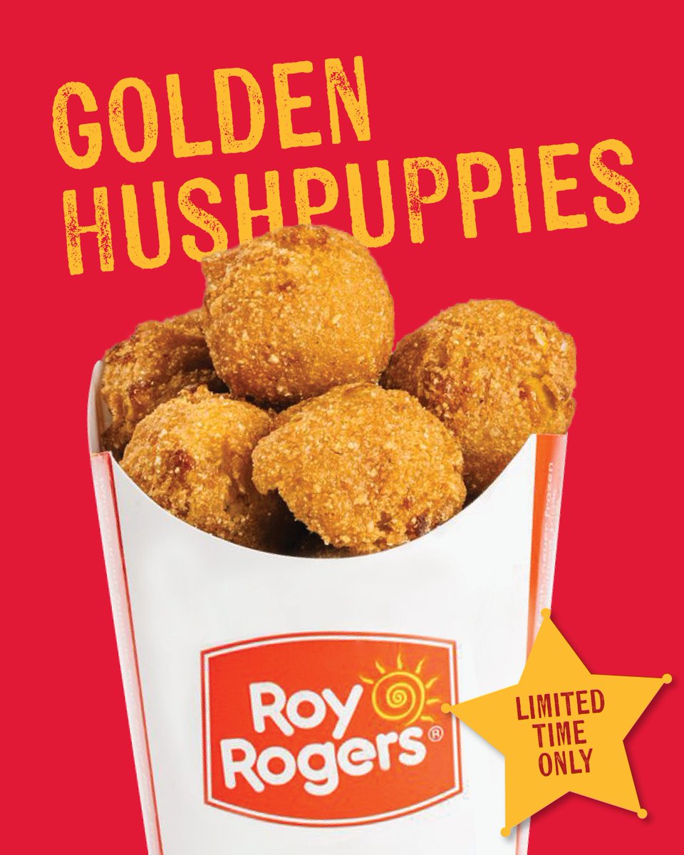 A familiar favorite is back in town.. 👀 

Golden, crispy hushpuppies made with real sweet corn are back for a limited time.

Get ‘em before they are gone!