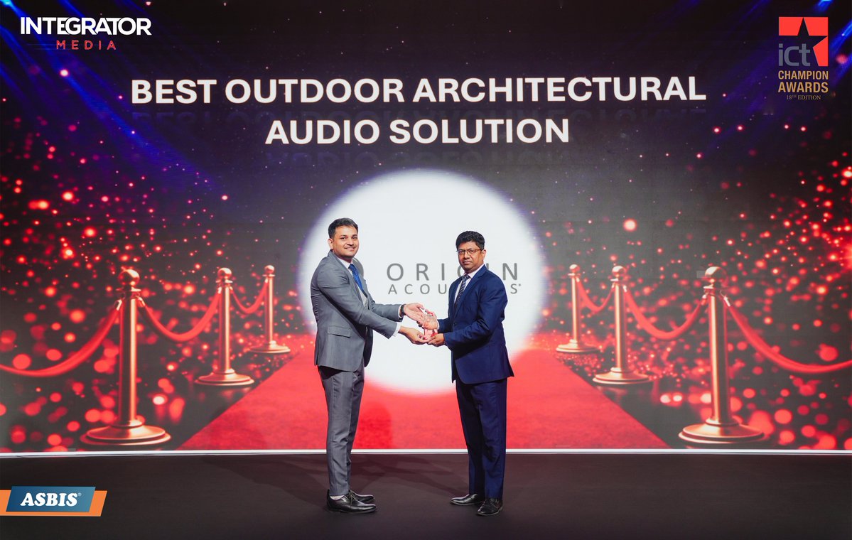 ASBIS Middle East wins Distributor of the Year at the ICT Champion Awards 2026!

Proud to celebrate our partners: Intel for Technology Leadership Vendor and Origin Acoustics for Best Outdoor Architectural Audio Solution.
#ASBIS #ICTChampionAwards #Intel #OriginAcoustics