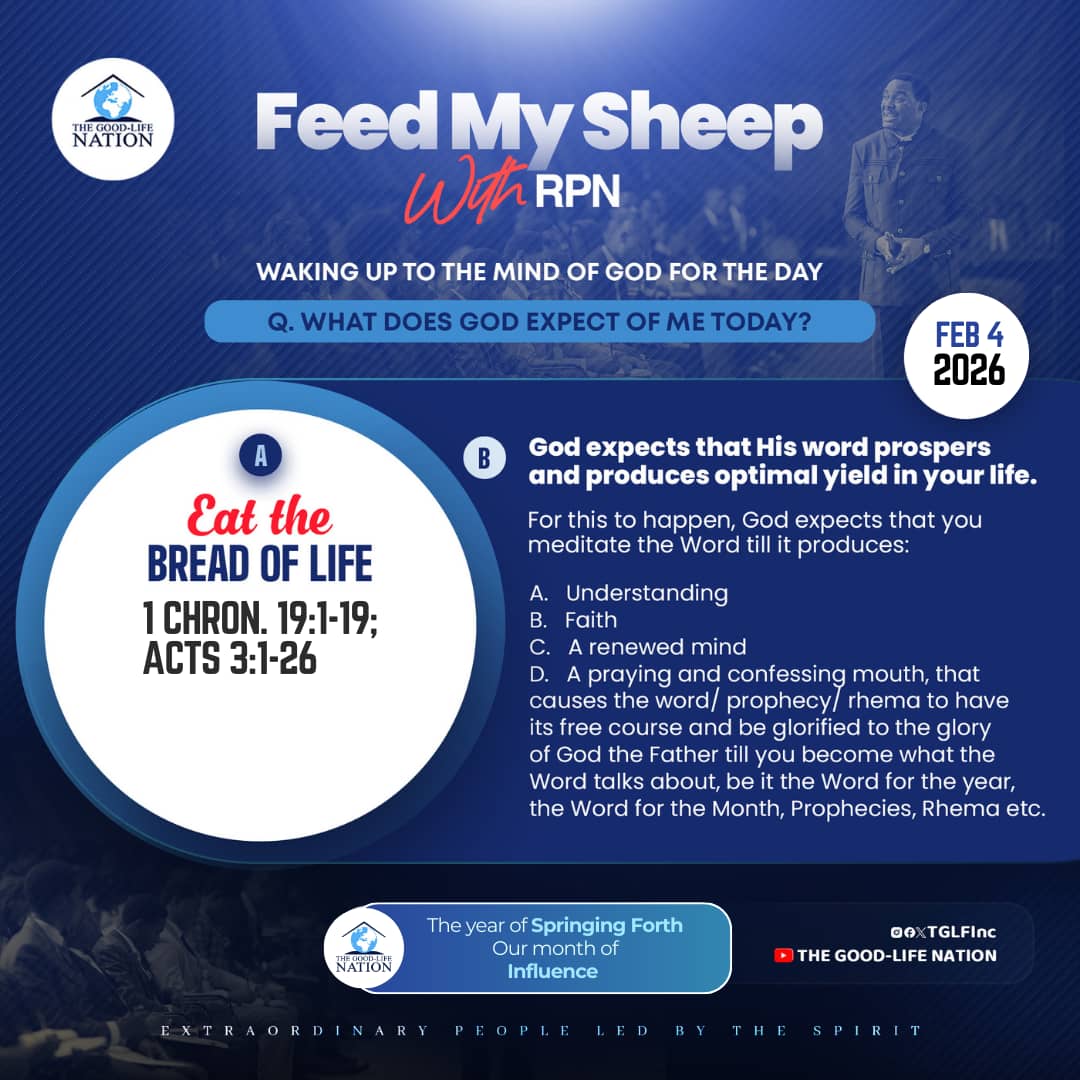 Luke 20:17-18
You are made of the same material as Christ. If cancer comes against you, it is broken; if you go against it, it is ground to powder. -RPN 

#BreadOfLifeWithRPN