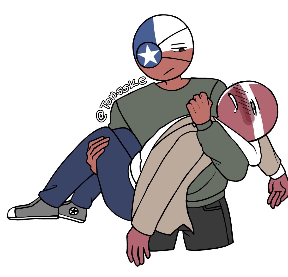 TonssKe's tweet photo. 2/2 English #countryhumans #countryhumanschile #countryhumansdenmark https://t.co/W9bOV2f9tm