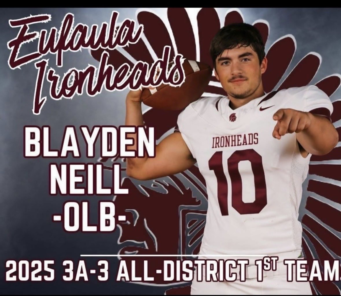 coach95j's tweet photo. Yes Sir!! Blayden Neill, OCA All-State 2026.

#athlete #football #scholarship #allstate #alldistrict #bluegrey #storm #oklahomaallstate #oca #ironheads #snu #pro7recruiting #ncaa #nil #Super Bowl #gpagameplan https://t.co/9BydjMqEQK