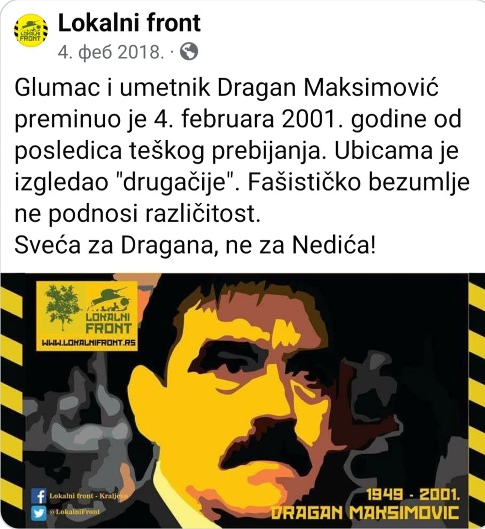 Četvrt veka... 😢
#Sećanje

Plus aktuelna poruka:
sveća za Dragana, ne za Nedića!
