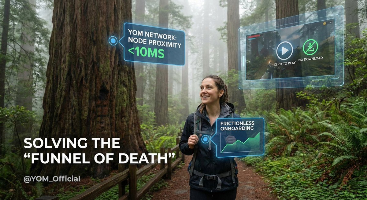 Solving the "Onboarding Nightmare" in Web3 Gaming. Angle: Emphasizing that high-friction onboarding kills adoption, and YOM is the solution.

[Tweet 1/6]The biggest lie in Web3 Gaming? 🤥 "Users don't care about graphics."
They do. But they hate friction even more. If your game