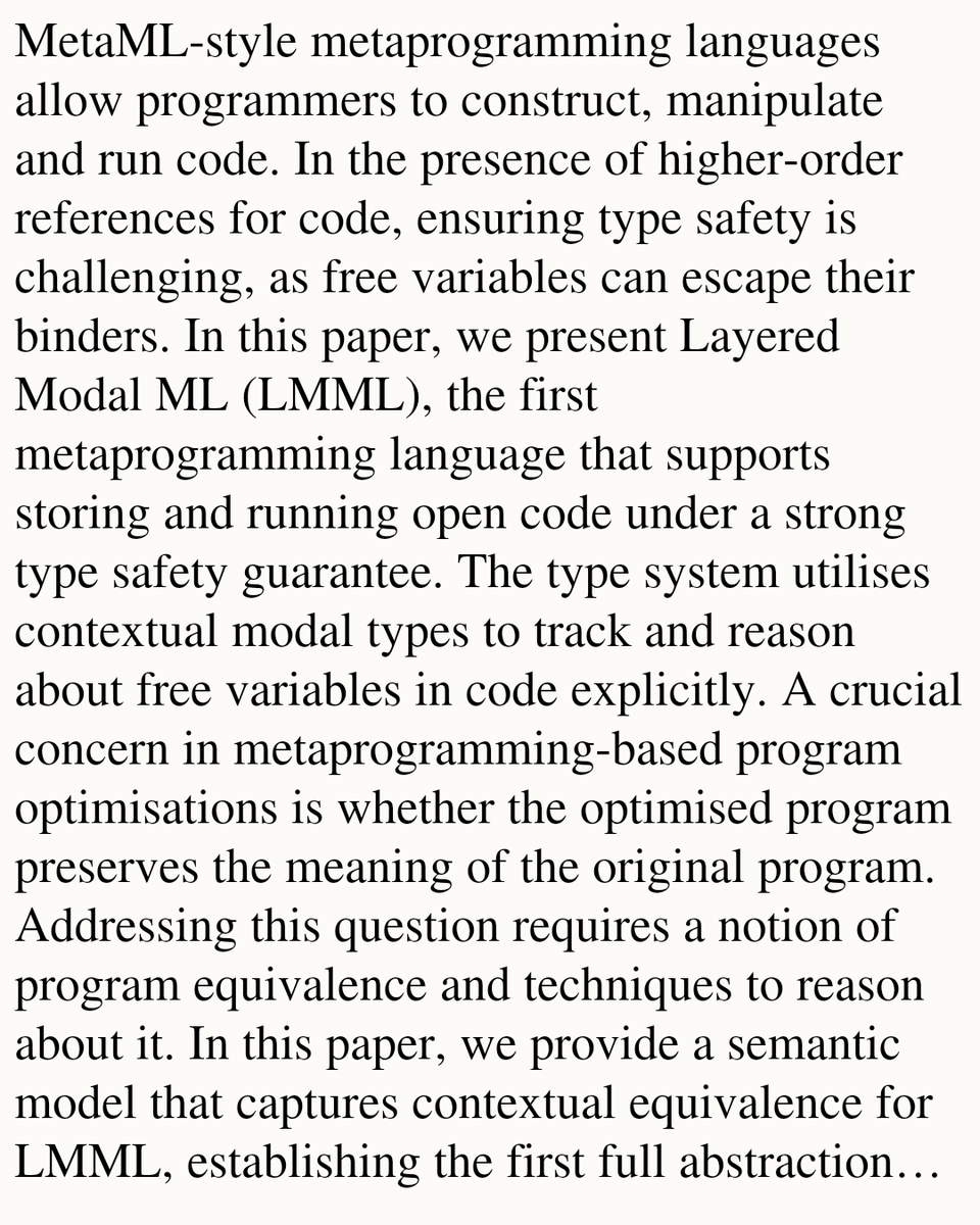 Programming Languages Papers tweet media