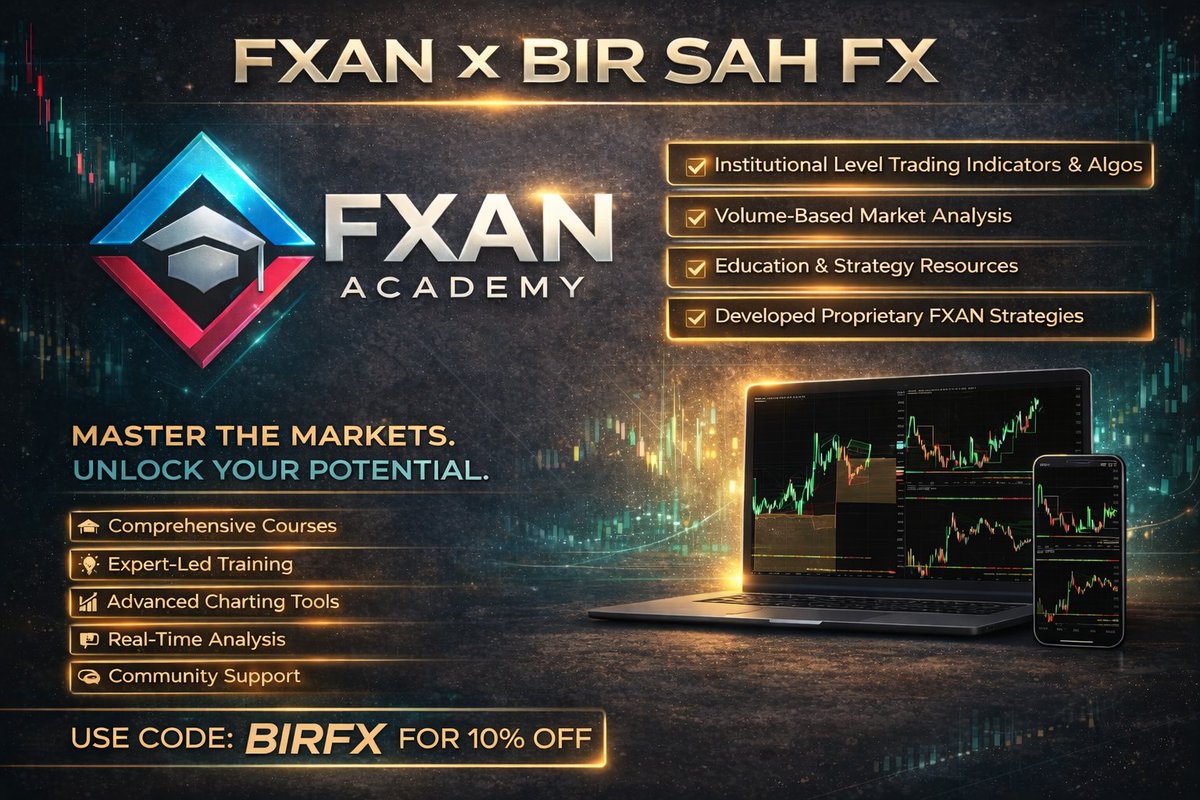 📢Elevate your trading with <a href="/fxanalgo/">FXANALGO</a>📊FXAN: clarity confidence and consistency in market
👉Institutional-level indicators algorithms
👉Volume-based analysis
👉Education &amp; strategy resources
👉Proprietary strategies
👉Supportive community
🔗forexanalysis.com
USE CODE:BIRFX
