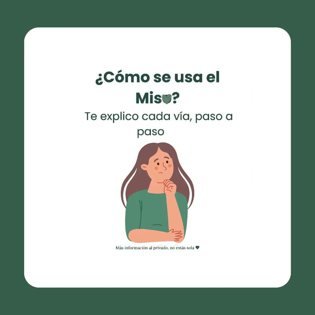 No_EstasSola_Pe's tweet image. ¿Cómo se usa el miso?
Si necesitas ayuda, escríbenos. No estás sola, nuestra ayuda es gratuita. 💚🫶🏽l
📲Escríbenos: +51919725818
.
.
.
.
.
.
#Peru #abortolegal #misoprostol #mareaverde #feminismo #Tendencias #Lima
