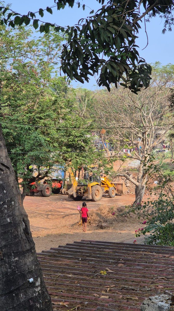 LMRWA_Goa's tweet photo. Private open space of La Marvel Colony being illegally trespassed and altered without permission by none other than @ccpgoa  Corporation of City of Panaji on behest of illegal encroachers!
Can you imagine? Where is the rule of law? https://t.co/Cff0Q99upl