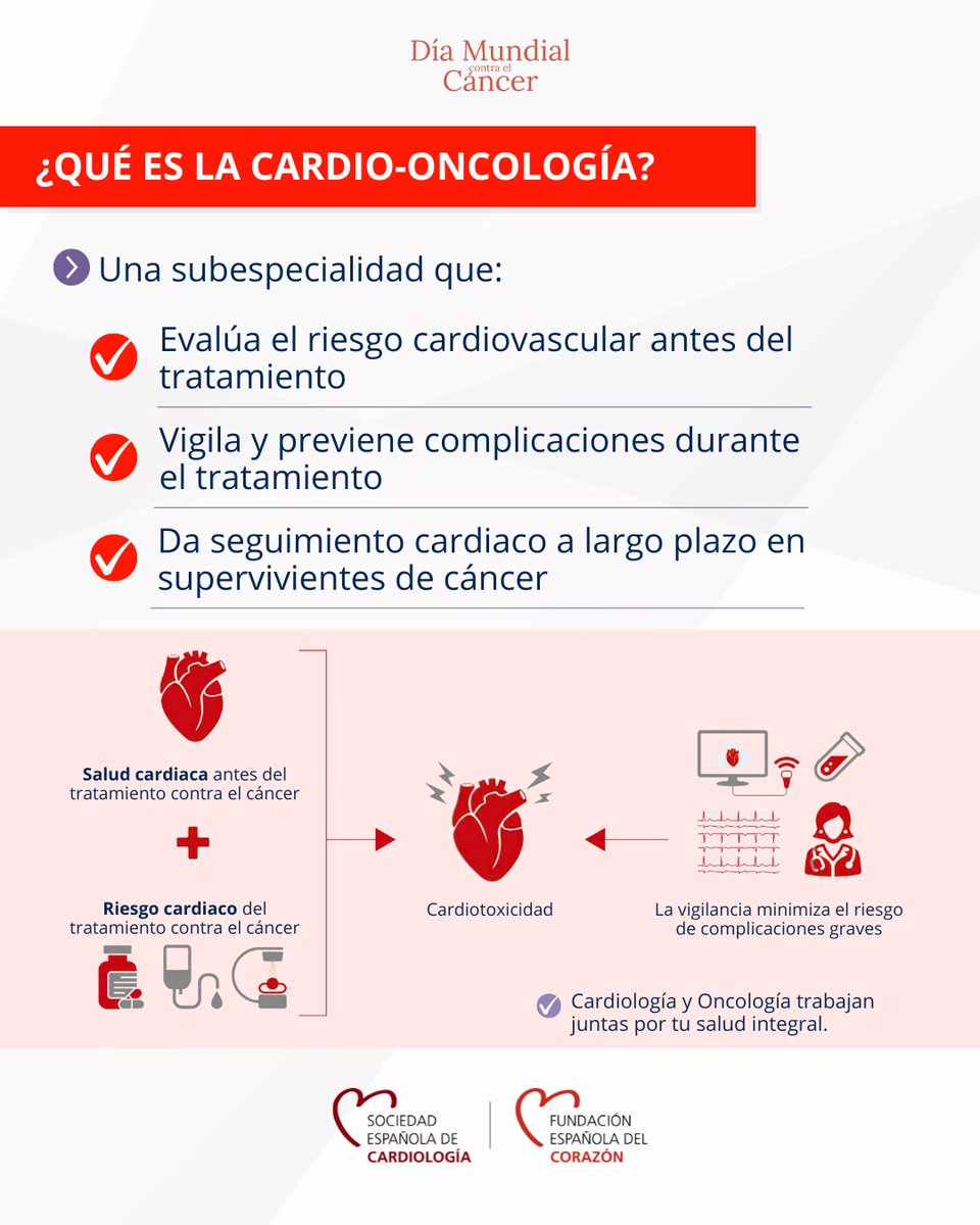 🎗️ En el #DíaMundialContraElCáncer pensamos en quienes lo enfrentan, quienes lo han superado y quienes acompañan cada paso.
🧠 La ciencia lo confirma: hasta un 80 % de los cánceres se relacionan con factores que podemos modificar.

💪 Cuidar nuestros hábitos también es cuidarnos