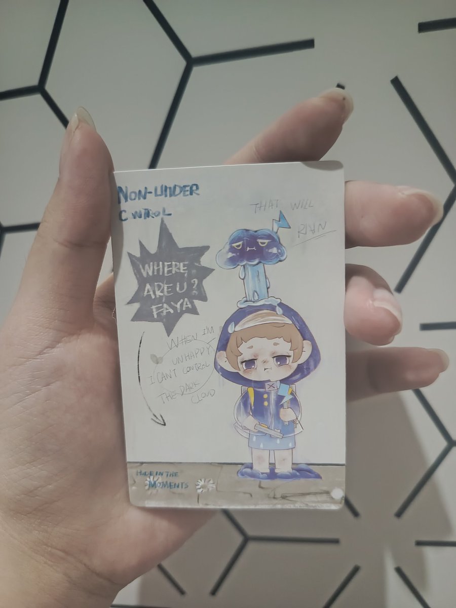 wooantory's tweet photo. [HELP RT]

wts hide in the moment faya blind box 130k (non-under control) 

✅ baru
✅ dibuka dari bawah box
✅ nego OK

dm for more details/condi! 

tags. want to sell blindbox hide in the moment faya non under control https://t.co/uFCOLp9aJW