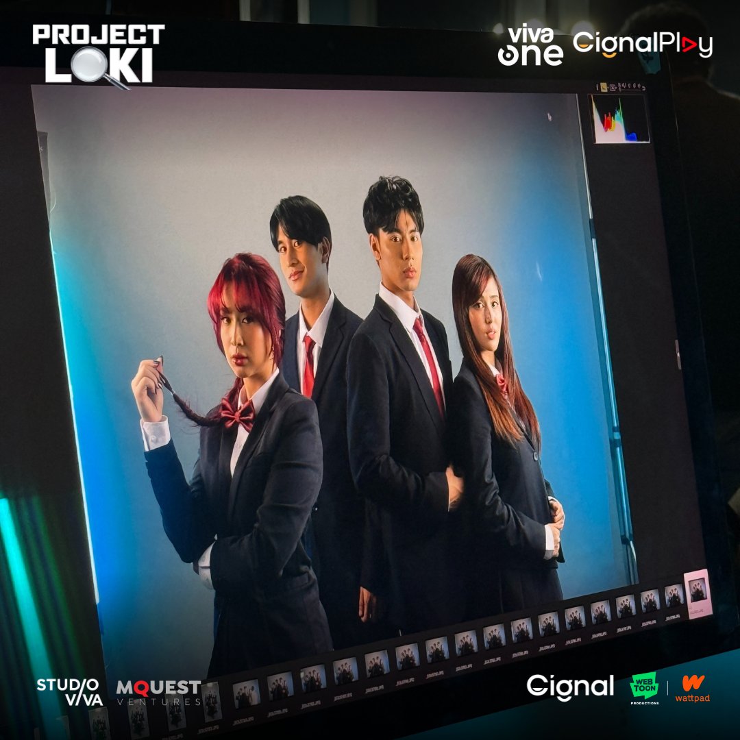 StudioVivaPH's tweet photo. Handa ka na bang mayanig sa lakas at galing ng Q.E.D. Club? 🧐

Unlock every clue in PROJECT LOKI, based on the hit Wattpad mystery written by AkoSiIbarra.

Directed by Xian Lim. 

#ProjectLoki
#VivaOne #CignalPlay
#Wattpad #WebtoonProductions
#MQuest #Cignal #StudioViva https://t.co/8wZi83VVUP