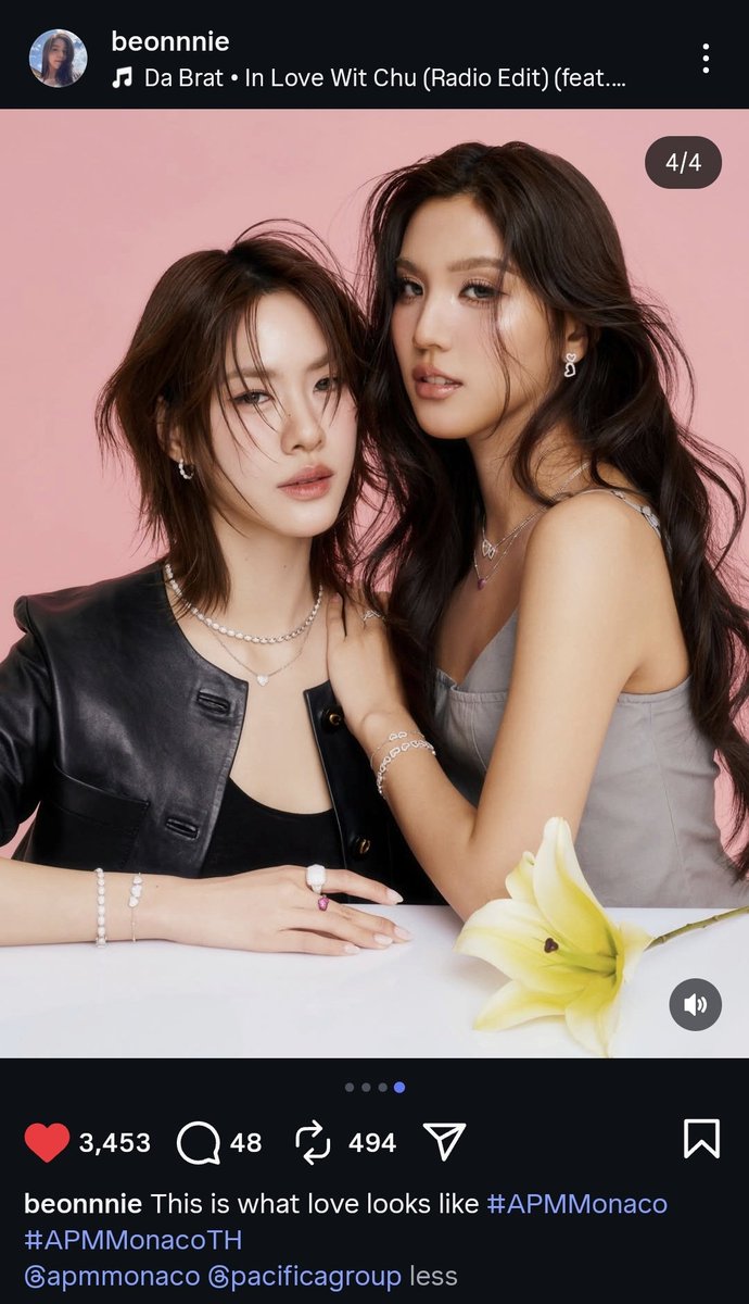 sunset__0411's tweet image. "Heart full, jewels brighter 💌"
"This is what love looks like"

And the song choices 🤭

#emiamily #beonnnie 
#เอมี่บอนนี่ #EmiBonnie
#APMMonacoTH #APMMonaco