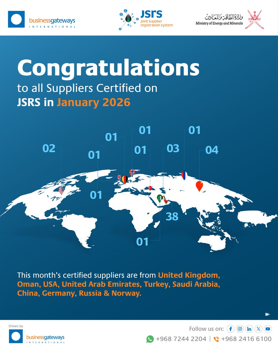 JSRS - Oman's Supplier Sourcing Ecosystem tweet media