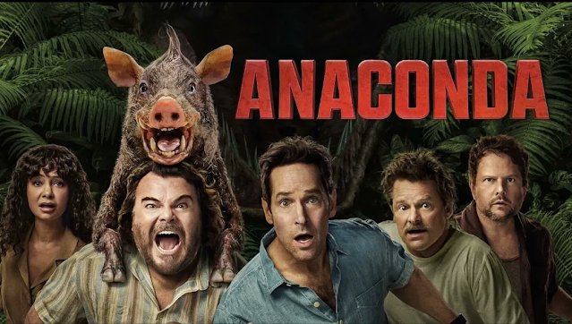 d_second_coffee's tweet photo. ⭐️⭐️⭐️Anaconda has a fun meta premise, friends in the jungle trying to remake a cult classic while a real giant snake lurks but the comedy’s uneven and the thrills are lighter than promised. Good moments, forgettable overall. #Anaconda #AnacondaMovie https://t.co/wjblmBWE8Y