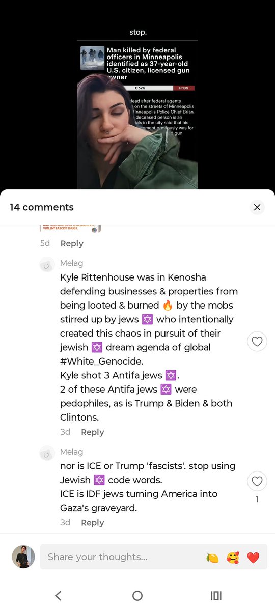 ZoTheWikid's tweet photo. I seriously cannot believe how fucked in the head ppl are ... This is just the "tame" shit from this dude I've received.... Because he found out I'm Jewish... https://t.co/EcEhSLt9wz