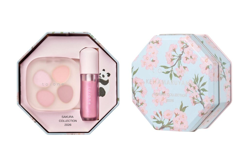 トーン×ケイタマルヤマの“夜桜”コスメ - 花びら色アイパレや桜香水