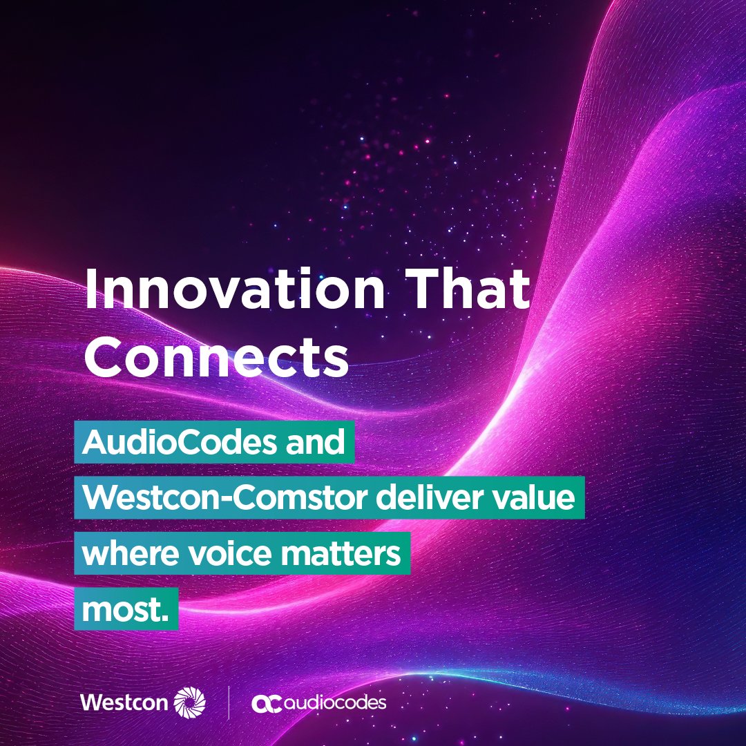 From phones to platforms, AudioCodes enables scalable UCC. Westcon-Comstor offers inventory and guidance.
 👉 Let’s grow: okt.to/va7lA6