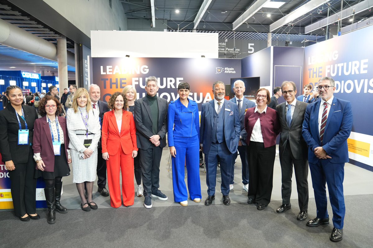mariagv's tweet image. Thank you, #ISE26 #Barcelona!

I saw firsthand - once again- how Spain is recognised for investment, growth, digitalisation and quality employment.

🎬🇪🇸 thanks to the Government’s Plan @SpainAVSHub and @Sett_Spain
 Spain the place to be, the place to stay.

#audiovisual