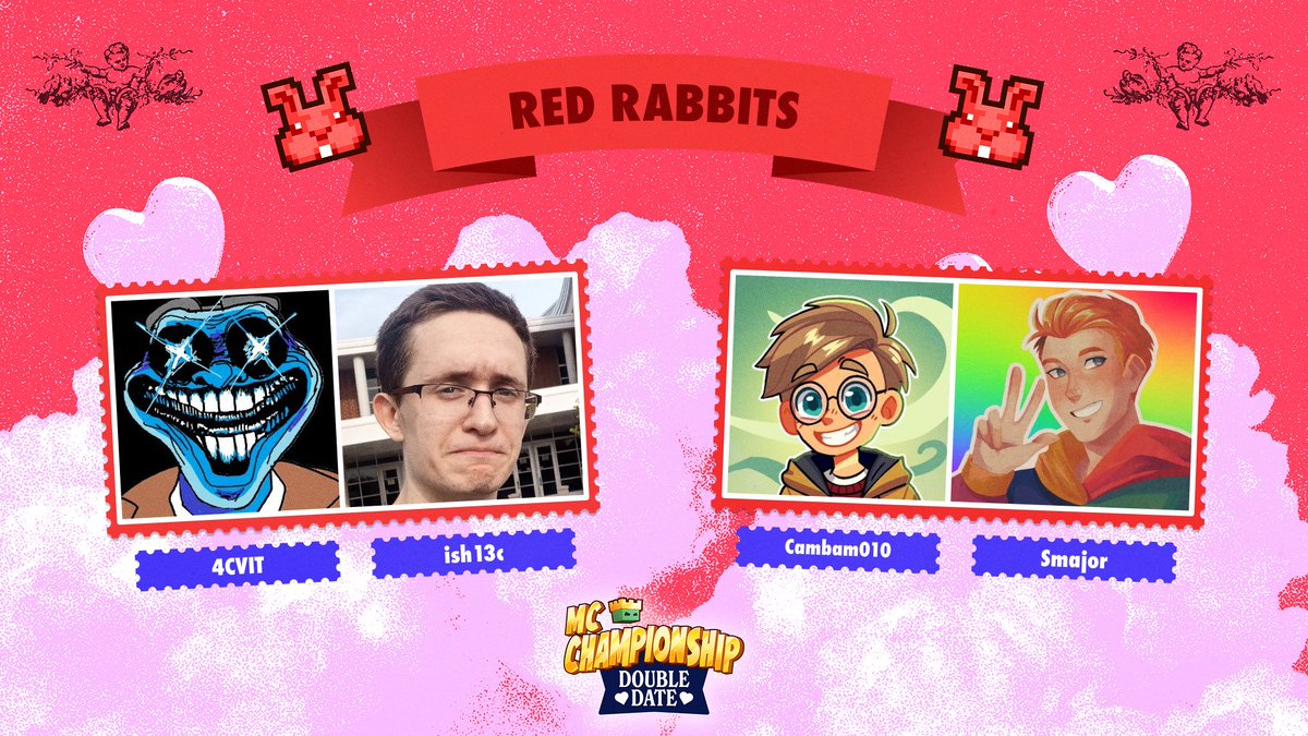 Red Rabbit Mcc 👑 Announcing team Red Rabbits 👑 @4_cvit @ish13c @cambam @Smajor1995 ...