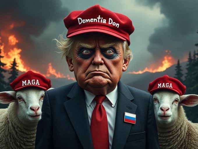 <a href="/kaitlancollins/">Kaitlan Collins</a> Trying to explain how the constitution works to <a href="/realDonaldTrump/">Donald J. Trump</a> is like trying to explain Pink Floyd to an iguana. Both of them will just stare at you waiting for food.