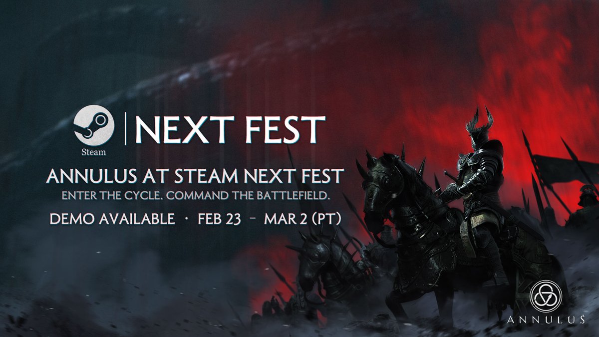 Annulus_Global's tweet photo. In a world bound by war and decay, only those who dare to challenge fate will endure. Command your mercenary company.Rewrite fate through strategy and steel. Annulus arrives at Steam Next Fest. 🗓 Feb 23 – Mar 2, 2026 (PT) Wishlist &amp; Play during Steam Next Fest #Annulus https://t.co/nGUrv8ReJ3