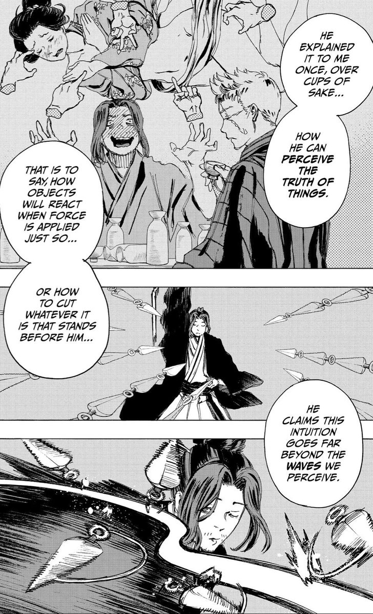 I knew Jikka was built different with his Shunsui-like aura, but I didn't expect that to be the reason he never drew his sword 😂