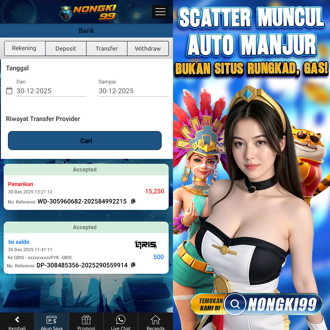 pushpvillas's tweet image. SLOT LAGI BOCOR PARAH, GAS GA NIH?
💥 Link Situs Slot Gacor Hari Ini!!
🔗 cutt.ly/TtvL3lKn
💎 MAIN DI NONGKI99 - Situs Paling Fair
💰 Link JP Paus Tanpa Syarat Ribet
✨ Server Thailand Engine Paling Enteng
📊 Pola Petir Merah Update Per Jam