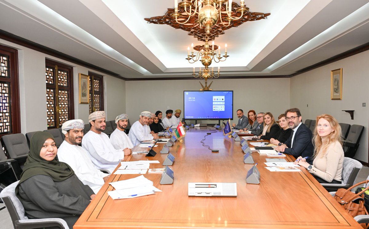 The European Union and the Sultanate of Oman held a joint Human Rights Dialogue in Muscat, reaffirming their shared commitment to enhancing cooperation in line with international standards and the principles of justice and equality.
🇪🇺🇨🇾🇴🇲
#EUOman #HumanRightsDialogue