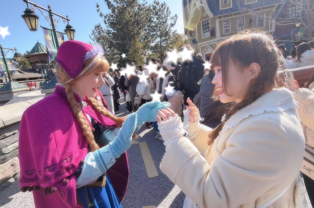 夢だったアレンデール⚜️❄️✨
アナに会えた✩.*˚