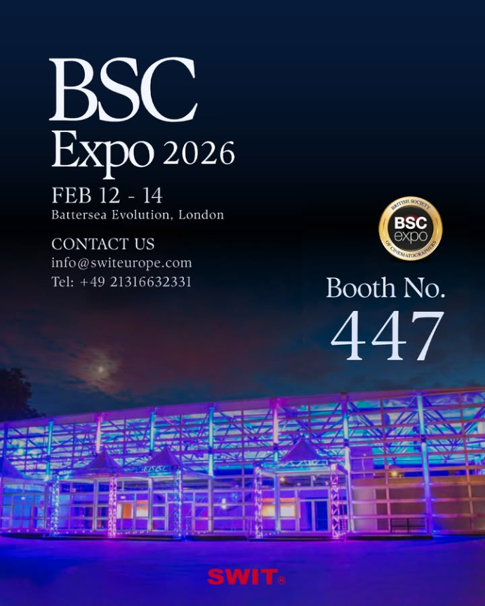switglobal's tweet photo. Cinema is where precision meets reliability.

SWIT will be exhibiting at BSC Expo 2026, presenting professional power and monitoring solutions trusted by DOPs and camera crews worldwide.
📍 Battersea Evolution, London
📅 February 12–14
🎯 Booth 447
#BSCExpo  #SWIT #FilmProduction https://t.co/7ua2rfFgjx