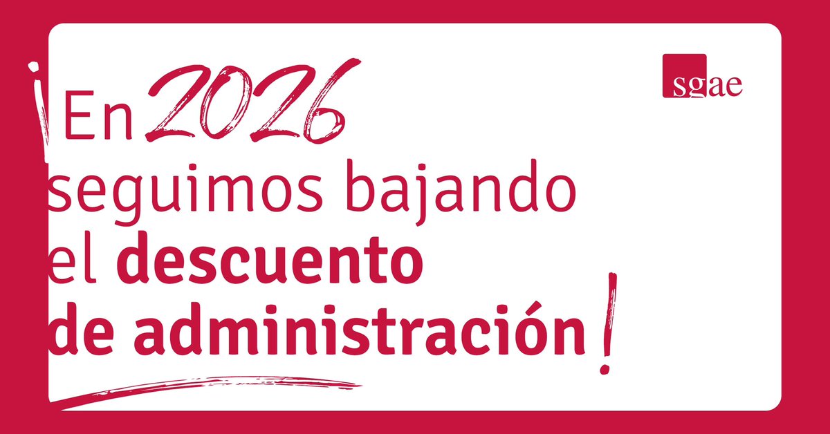 📉 𝗡𝘂𝗲𝘃𝗮 𝗯𝗮𝗷𝗮𝗱𝗮 𝗱𝗲𝗹 𝗱𝗲𝘀𝗰𝘂𝗲𝗻𝘁𝗼 𝗱𝗲 𝗮𝗱𝗺𝗶𝗻𝗶𝘀𝘁𝗿𝗮𝗰𝗶𝗼́𝗻 𝗱𝗲 𝗦𝗚𝗔𝗘 𝗲𝗻 𝟮𝟬𝟮𝟲

Seguimos avanzando en nuestro compromiso con la 𝗲𝗳𝗶𝗰𝗶𝗲𝗻𝗰𝗶𝗮, 𝗹𝗮 𝘁𝗿𝗮𝗻𝘀𝗽𝗮𝗿𝗲𝗻𝗰𝗶𝗮 𝘆 𝘂𝗻 𝗺𝗲𝗷𝗼𝗿 𝗿𝗲𝗽𝗮𝗿𝘁𝗼 𝗱𝗲 𝗹𝗼𝘀