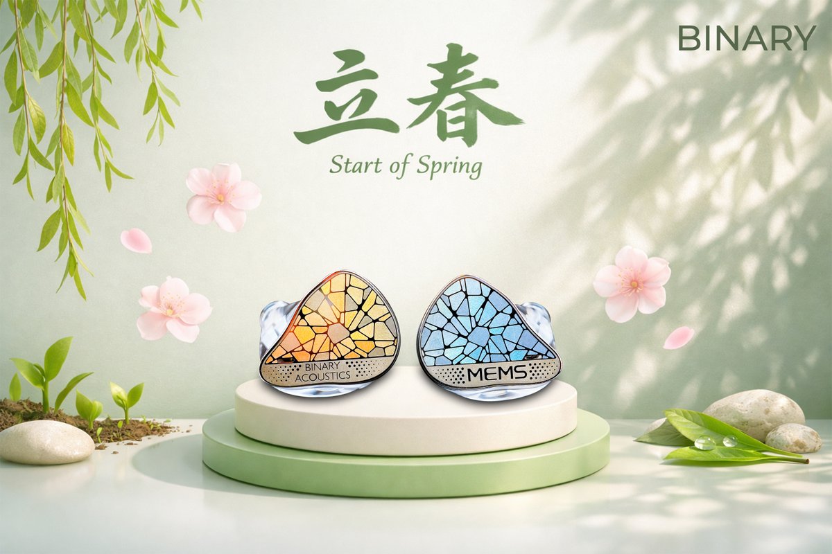 🌸立春とともに本格的な春がスタート。🌱
✨この季節は EP321 MEMS で、新しいリスニング体験へ。🎶
#Binary #EP321MEMS #イヤホン #HiFi #オーディオ #春の訪れ #立春