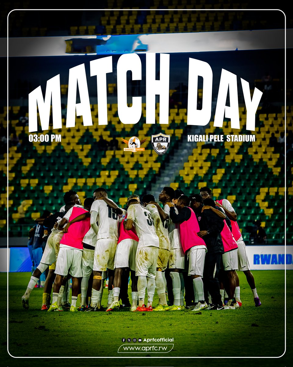 aprfcofficial's tweet photo. MATCHDAY 🏟️
🆚 Gasogi United
📍 Pele Stadium
🕒 3:00 PM
#APRFC
#TuriIntare https://t.co/DKXwz9jeUN