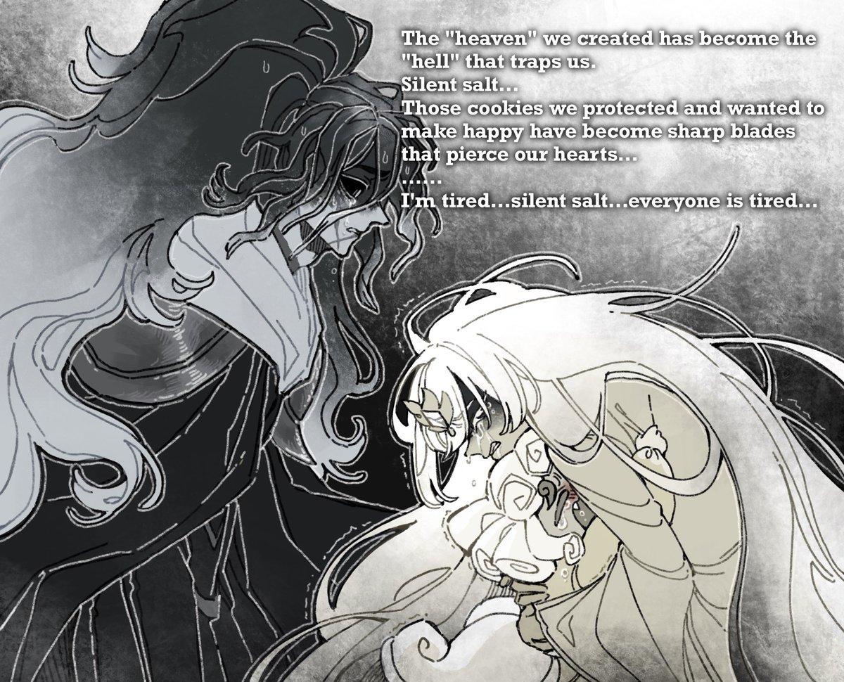 InTheOcean_MI's tweet image. #cookierunkingdomfanart 
#cookierunkingdom 
#silentsaltcookie 

Unsolvable problem🧂🎭🍬🌾🔺