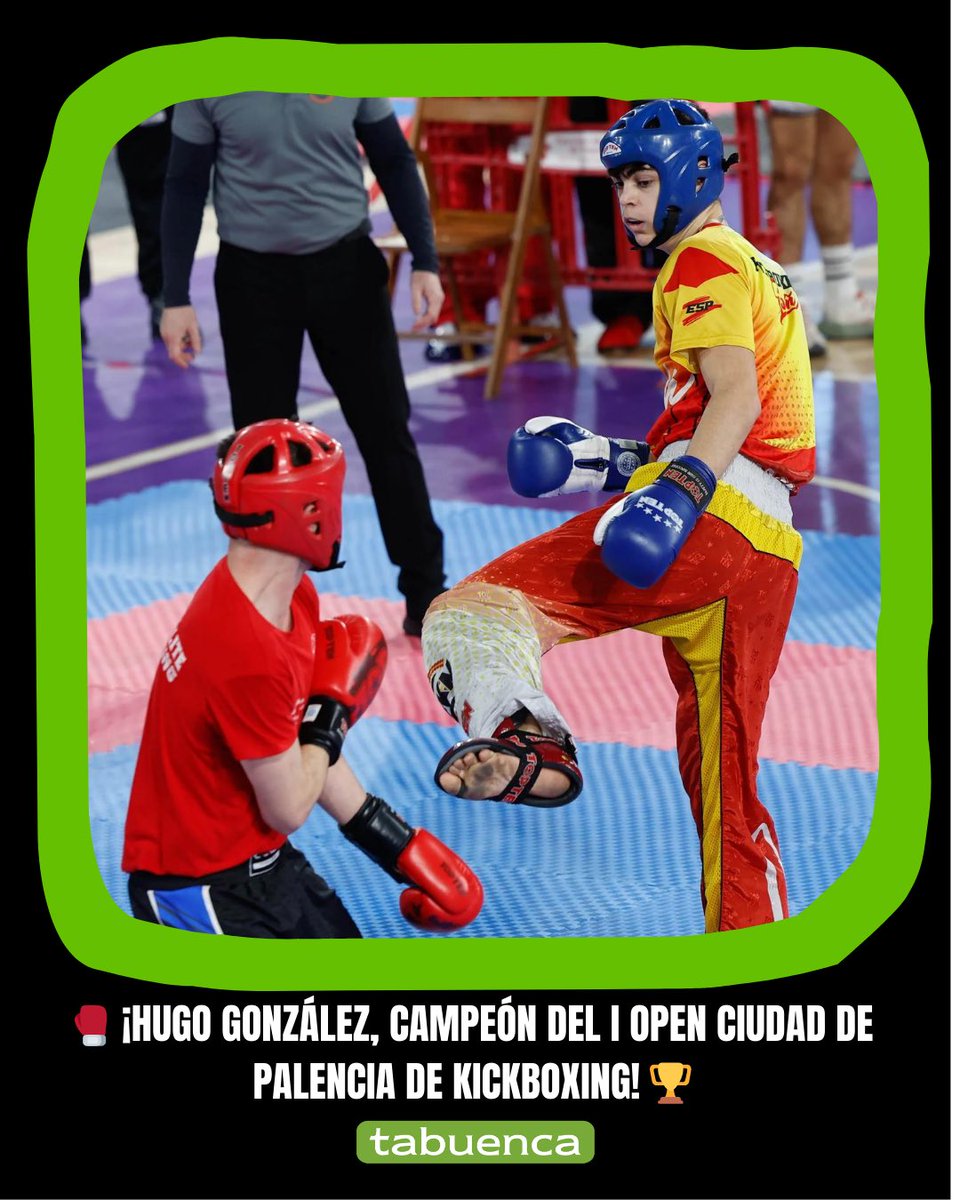 🥊🏆 ¡HUGO GONZÁLEZ, CAMPEÓN DEL I OPEN CIUDAD DE PALENCIA!
31 enero | Pabellón Municipal de Palencia. Hugo se proclama campeón SENIOR en Light Contact superando a: ✅ 4 campeones de España ✅ Miembros de la selección española
#Kickboxing 

#Palencia #Campeón #HugoGonzález