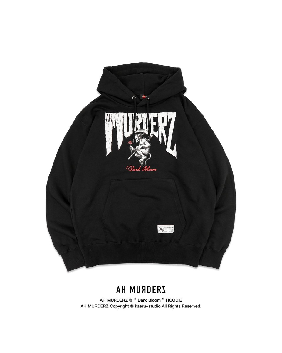 残 り わ ず か !!!!!!!! AH MURDERZ “ Dark Bloom “ HOODIE NAVYとASH