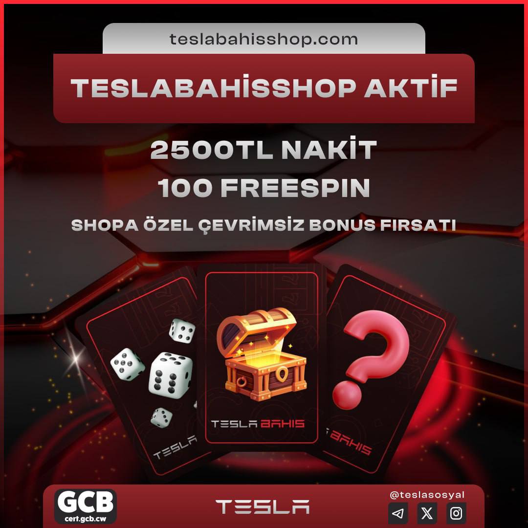 ▶️ TESLABAHIS SHOP AÇILDI!

🎁 Shopa özel muhteşem hediyeler sizleri bekliyor! Her gün giriş yap enerjini biriktir ödül kazan!

💰 Çevrimsiz 2500₺ Nakit, Çevrimsiz binlerce free spin hediyesi ve daha fazlası için hemen tıkla ➡️ teslabahisshop.com

🌐go.aff.teslaaffilate.com/2st1tqn3