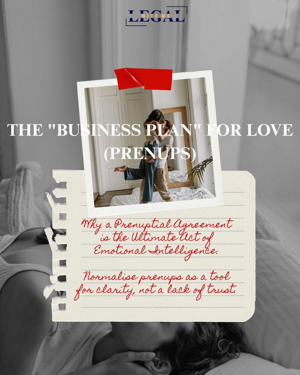 A Prenup in Nigeria isn't a "curse" on your marriage; it's a boundary for your peace of mind. 💍⚖️

It protects your pre-marital assets &amp; shields you from a partner's debt. In 2026, transparency is the new romance. ✍️❤️ #LegalEdgeWithMo #Prenup #NigeriaLaw