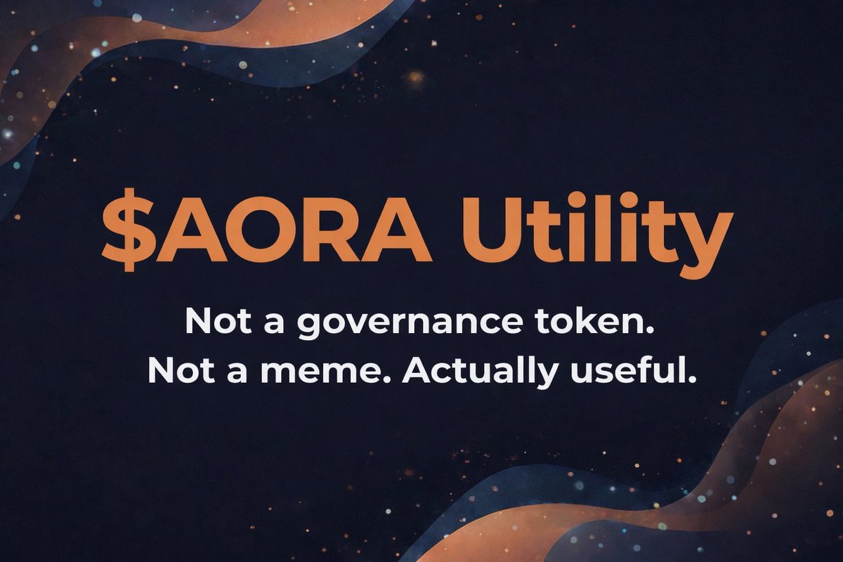 🧵

Not a governance token that lets you vote on the colour of the Discord banner.

Not a meme with a dog on it and a prayer.

Actual utility. Let me explain.