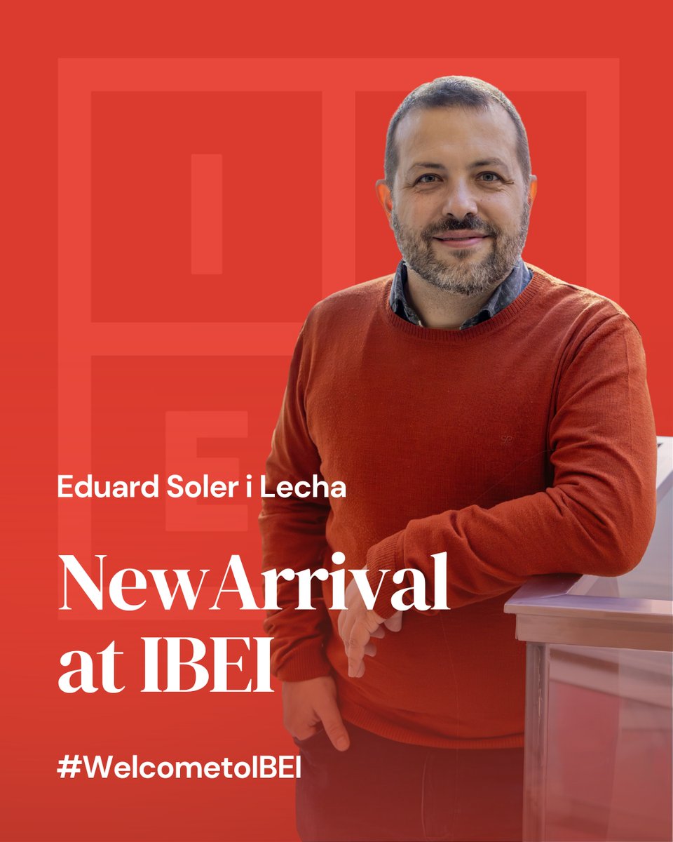 IBEI's tweet photo. 👤 Benvingut a l'IBEI Eduard!
Eduard Soler i Lecha s’incorpora com a Senior Research Associate a l'IBEI.
Professor agregat @UABBarcelona i referent en l'estudi de la geopolítica, les relacions euromediterrànies i l'Orient Mitjà. Membre de l’Obs i del @CEARC_net 🚀
#IBEI #IR https://t.co/F49ExDp6ow